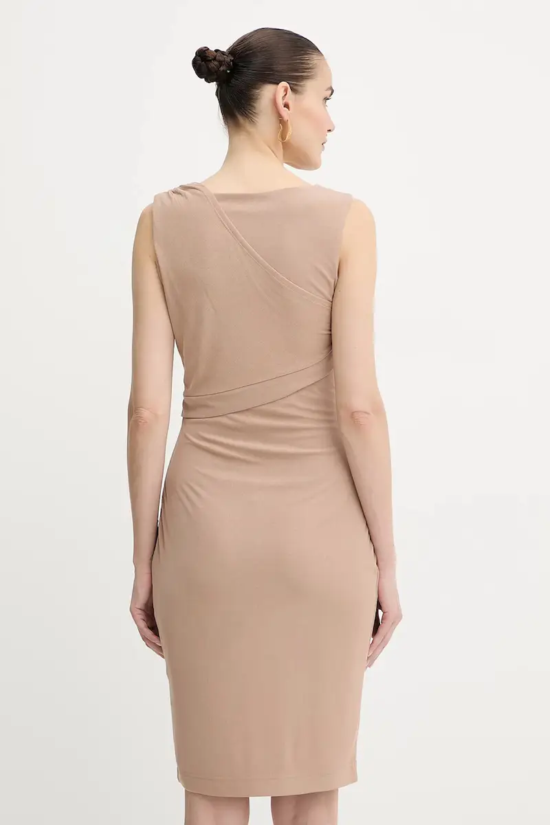 vestito PRISCA colore beige W5YK27 KAQL2 miniatura 3