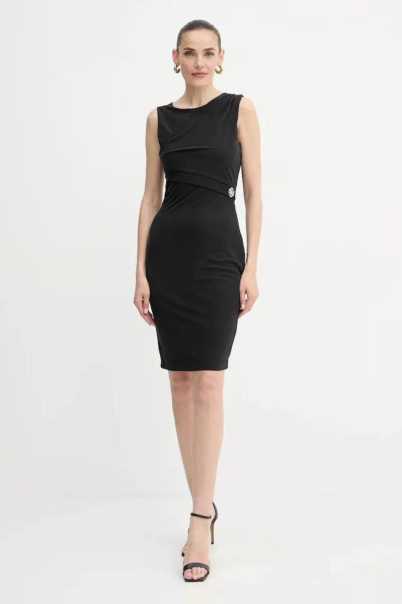 vestito PRISCA colore nero W5YK27 KAQL2 miniatura 2