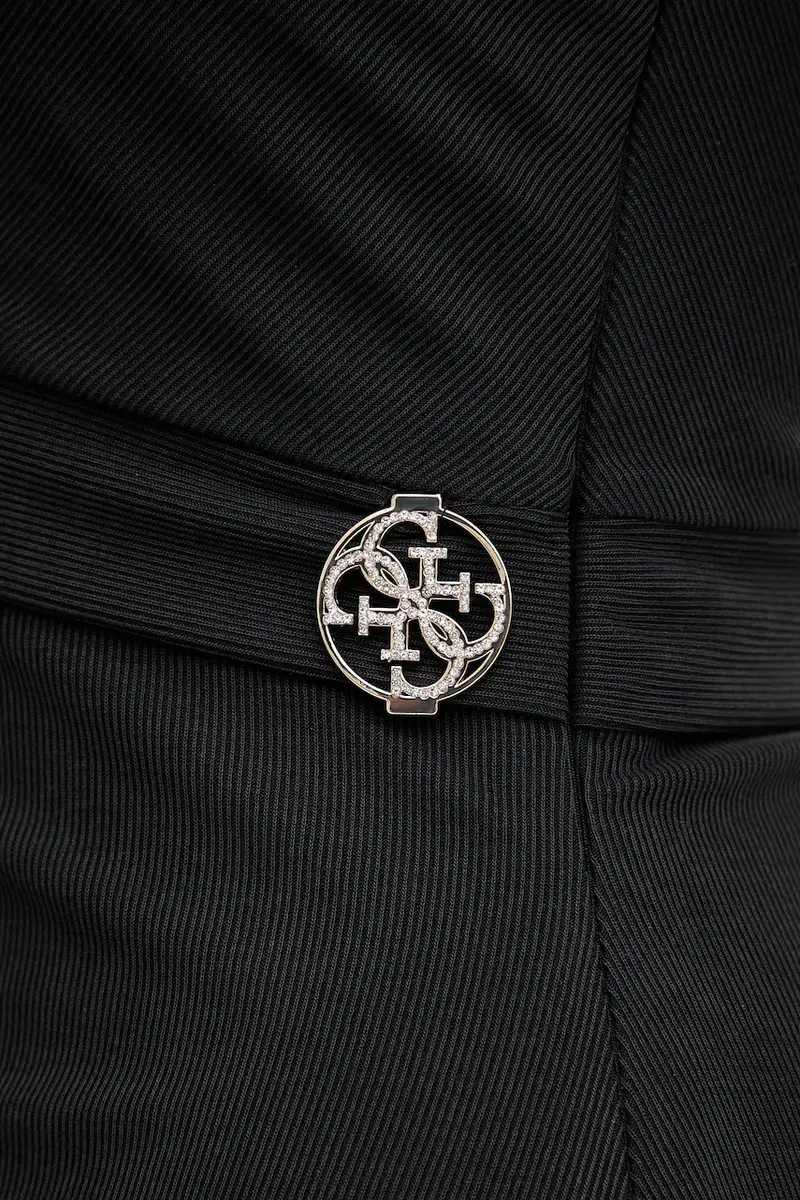 vestito PRISCA colore nero W5YK27 KAQL2 miniatura 5