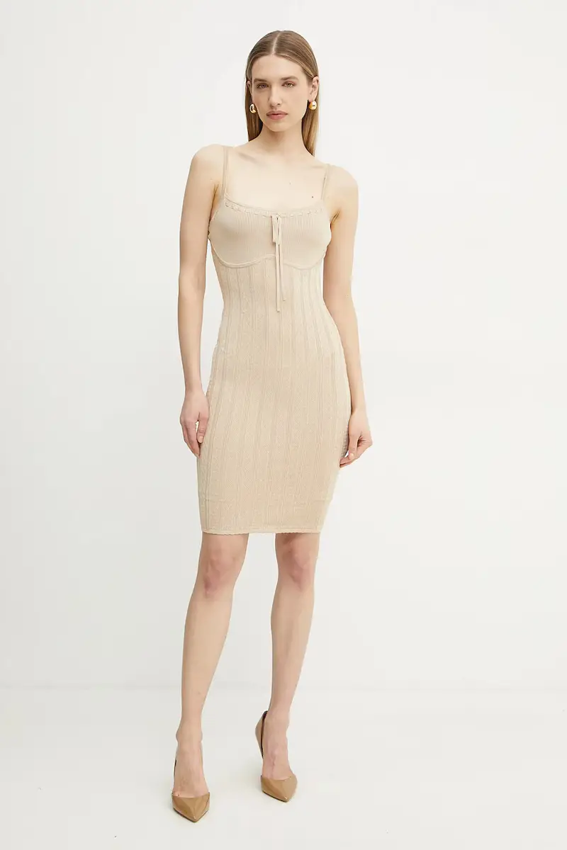 vestito REINA colore beige W5GK67 Z3NX0 miniatura 2