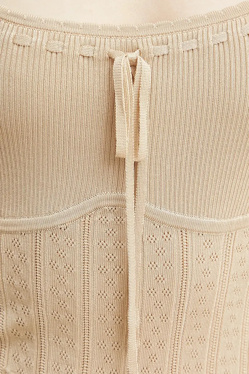 vestito REINA colore beige W5GK67 Z3NX0 miniatura 5