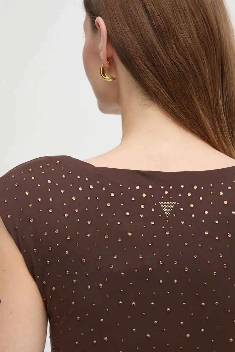 vestito ROSY colore marrone W5RK23 KCDE0 miniatura 5