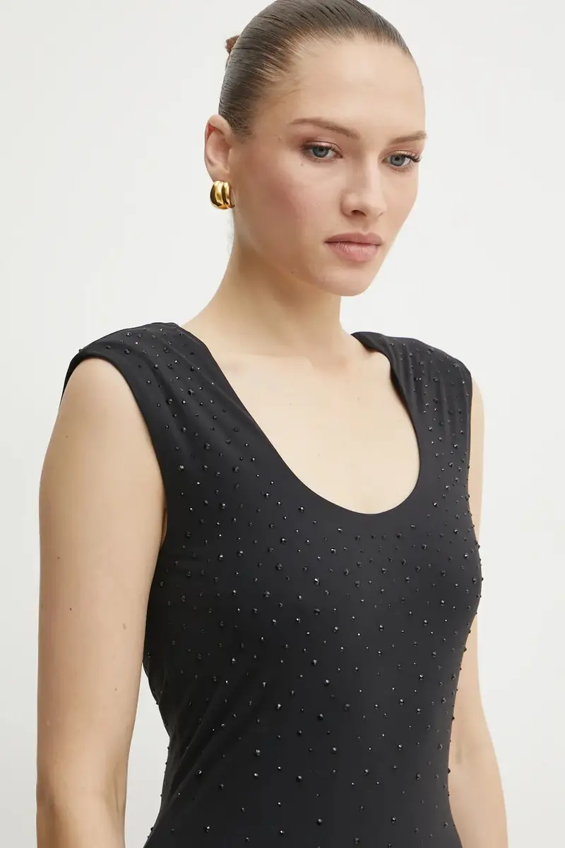 vestito ROSY colore nero W5RK23 KCDE0 miniatura 4