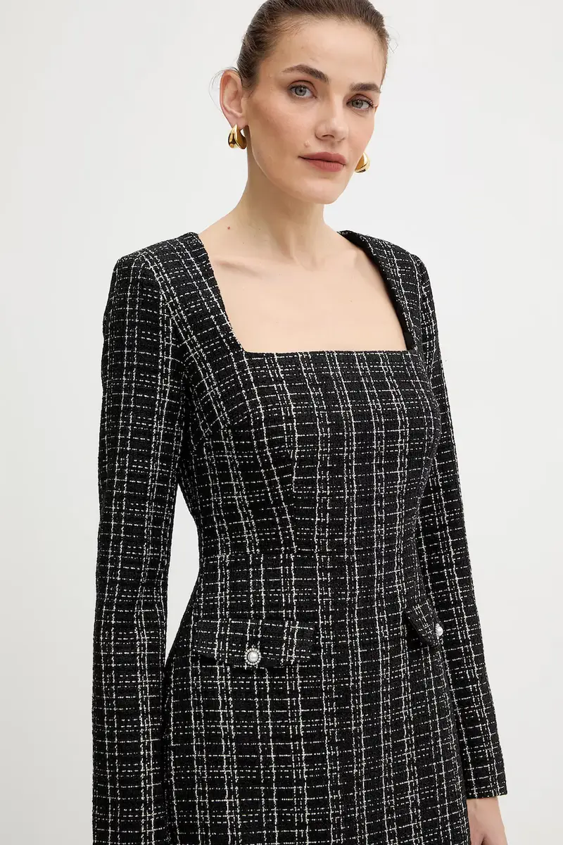 vestito SANDRA colore nero W5BK20 W2382 miniatura 4