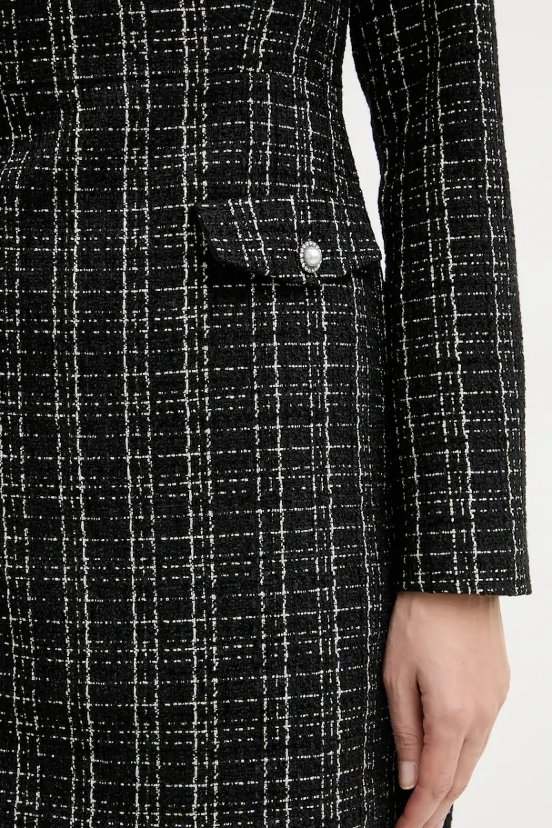 vestito SANDRA colore nero W5BK20 W2382 miniatura 5