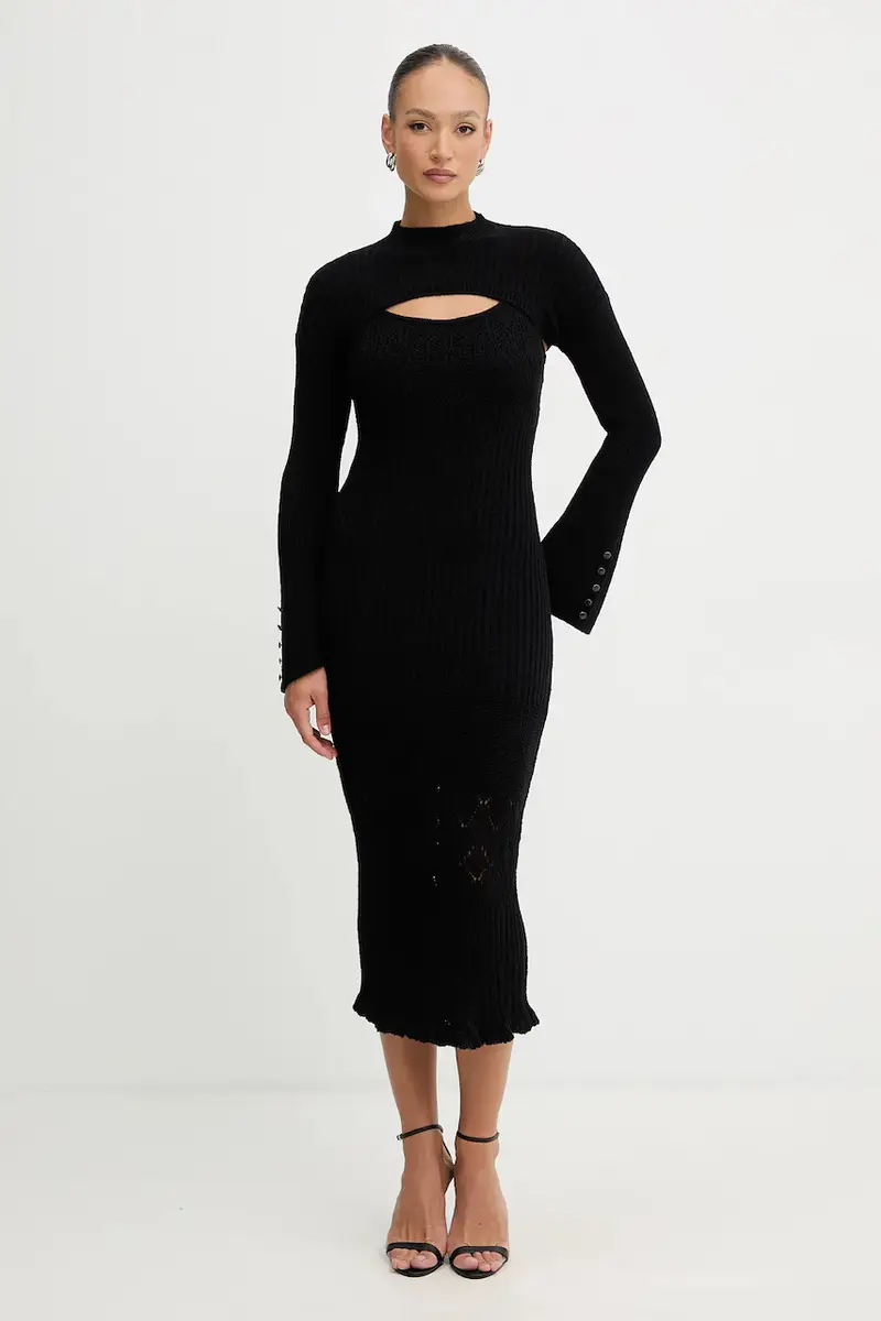 vestito SHINJU colore nero W5BK91 Z4060