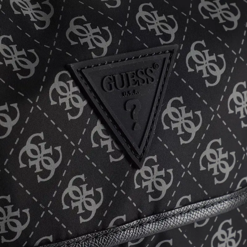 Guess Zaino Berlin grigio e nero in finta pelle miniatura 3