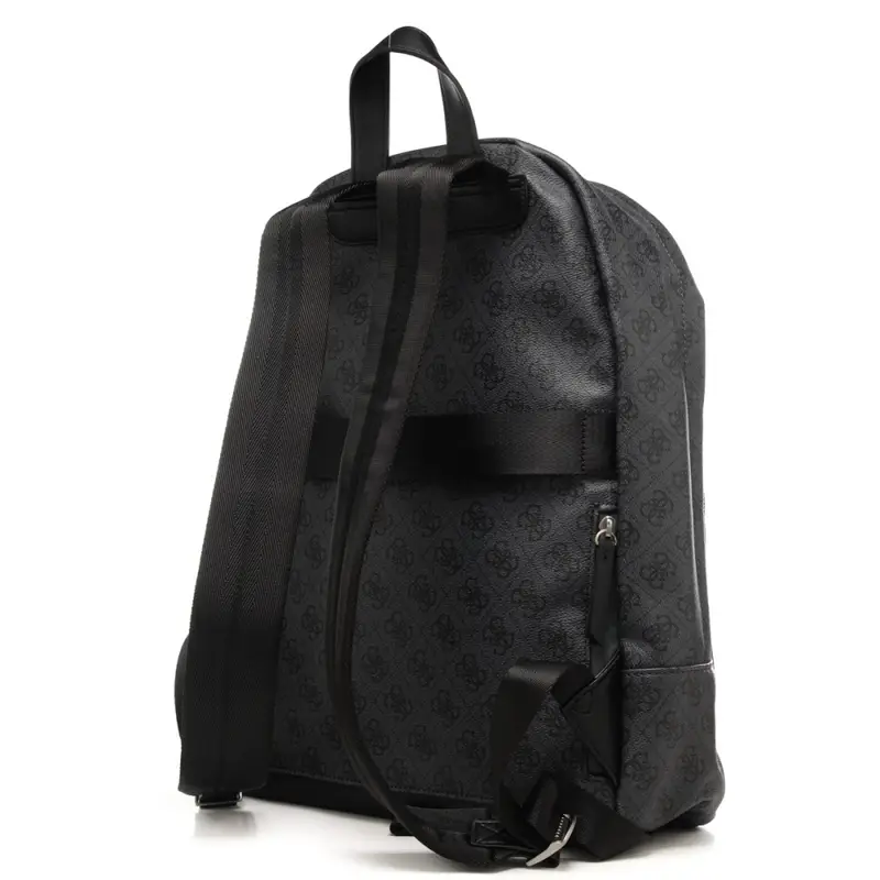 zaino da uomo in pelle martellata con logo 4g all over nero lime miniatura 3