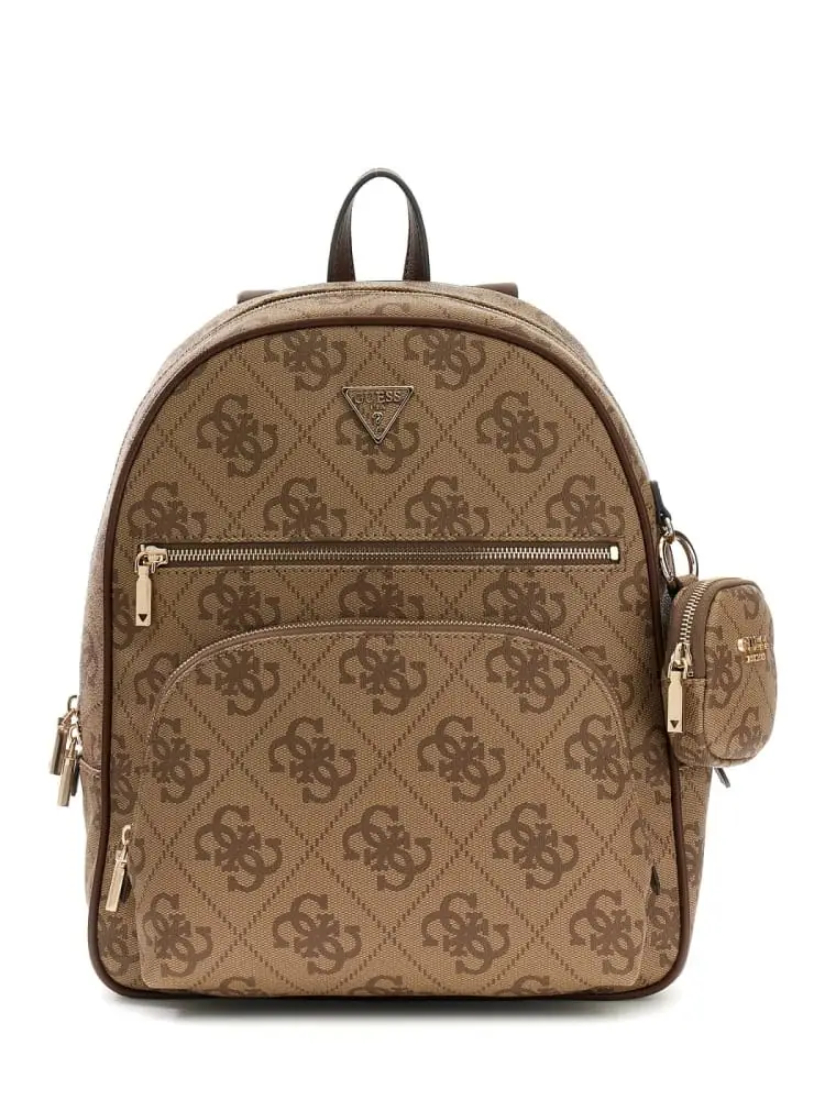 zaino donna power play ii beige con monogram all-over