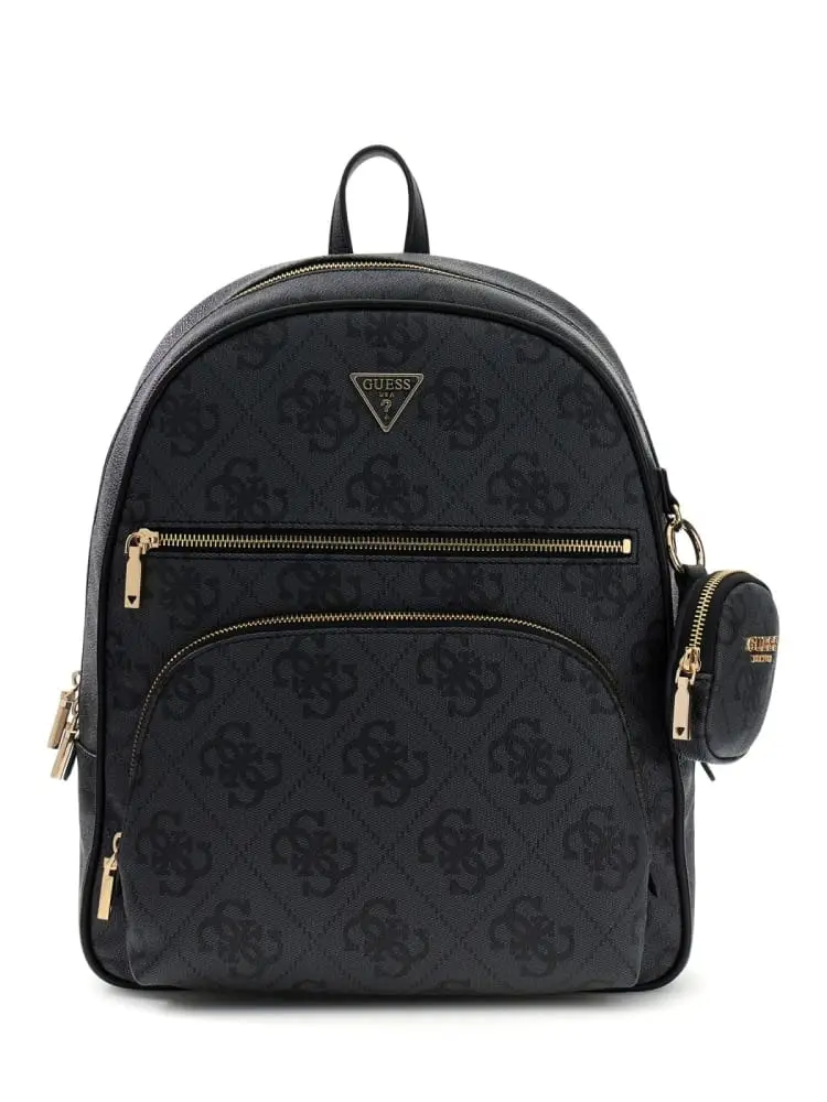 zaino donna power play ii nero con monogram all-over