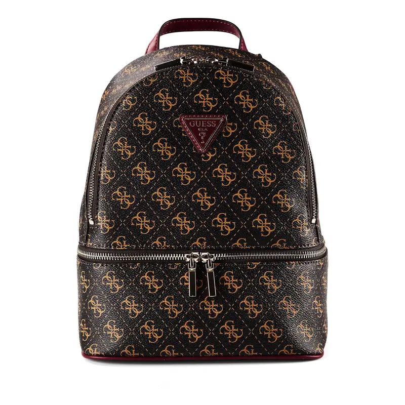 Zaino Follie City caramello / borgogna / nero