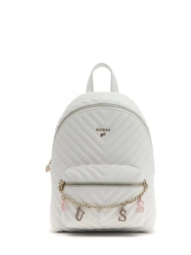 zaino kids avorio con catena logo