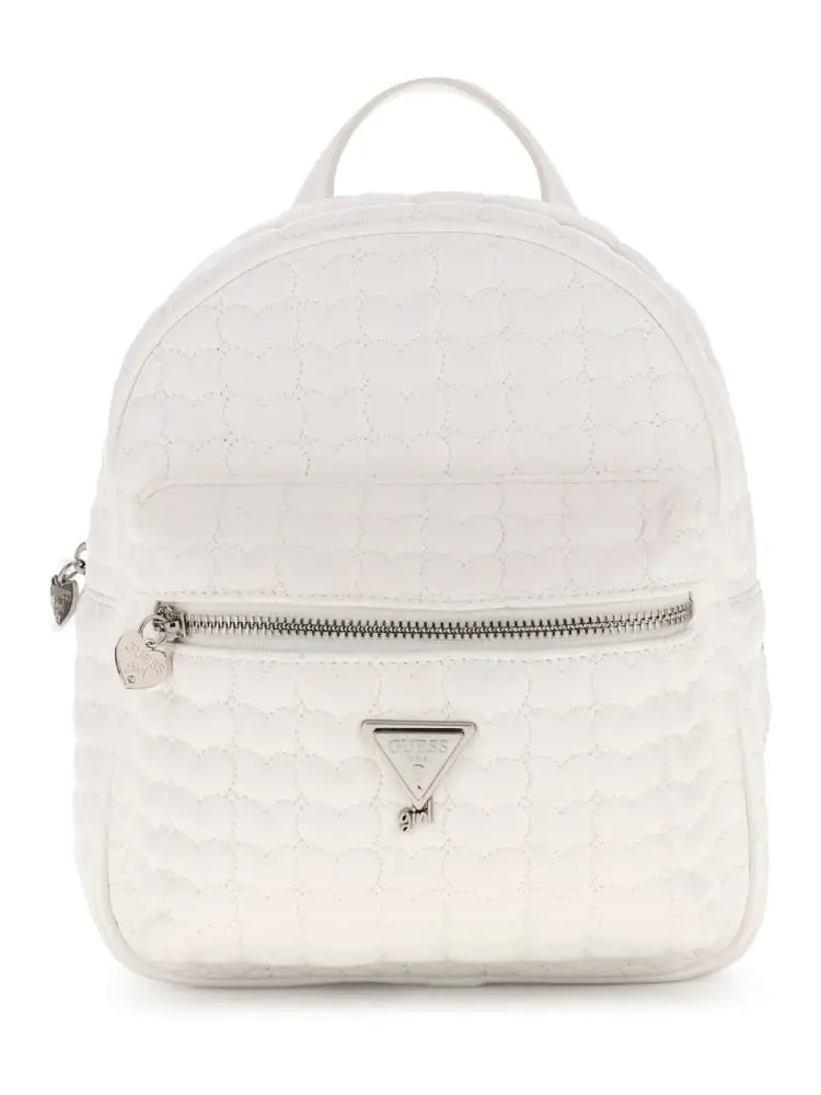 zaino kids bianco trapuntato