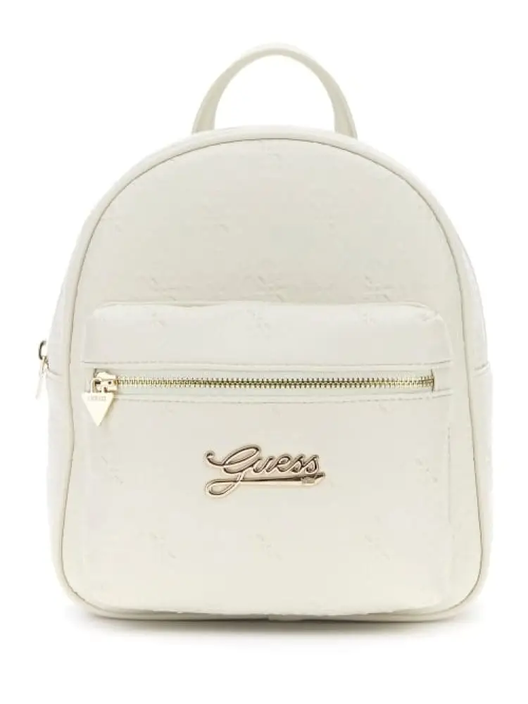 zaino kids in ecopelle logata panna