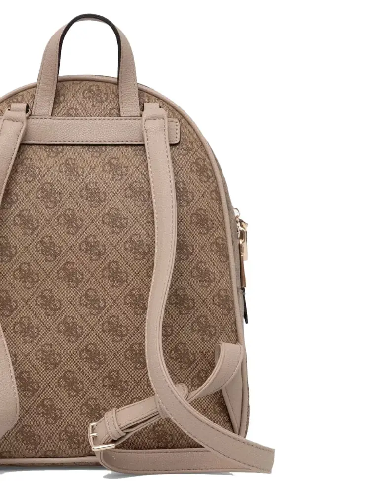 zaino marrone donna logo all over miniatura 2