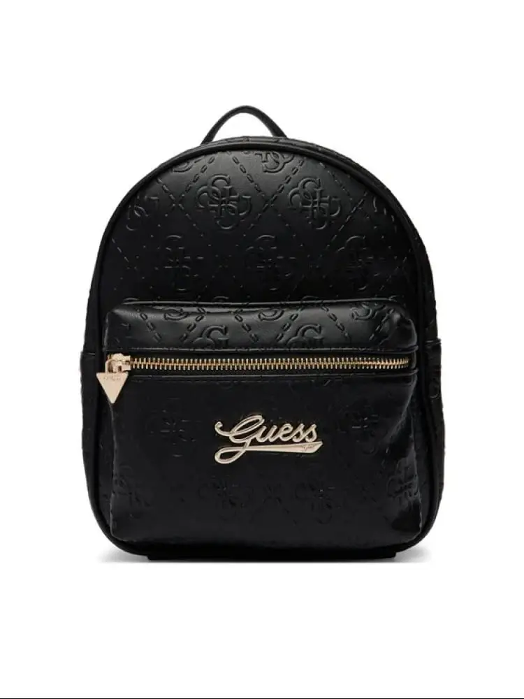 zaino nero bambina mini logo