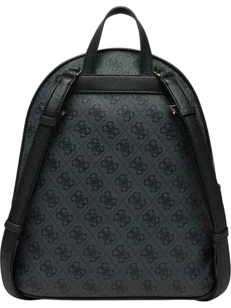 zaino nero donna logo all over miniatura 2