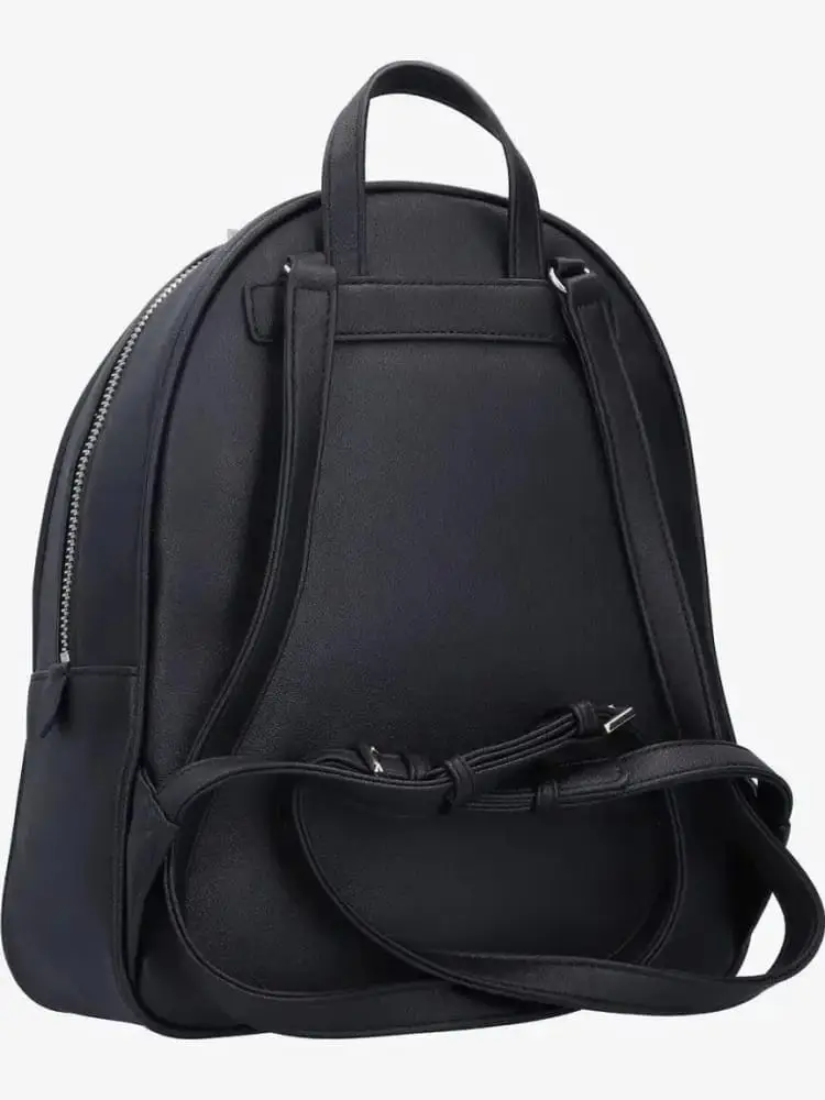 zaino nero donna mini logo miniatura 2