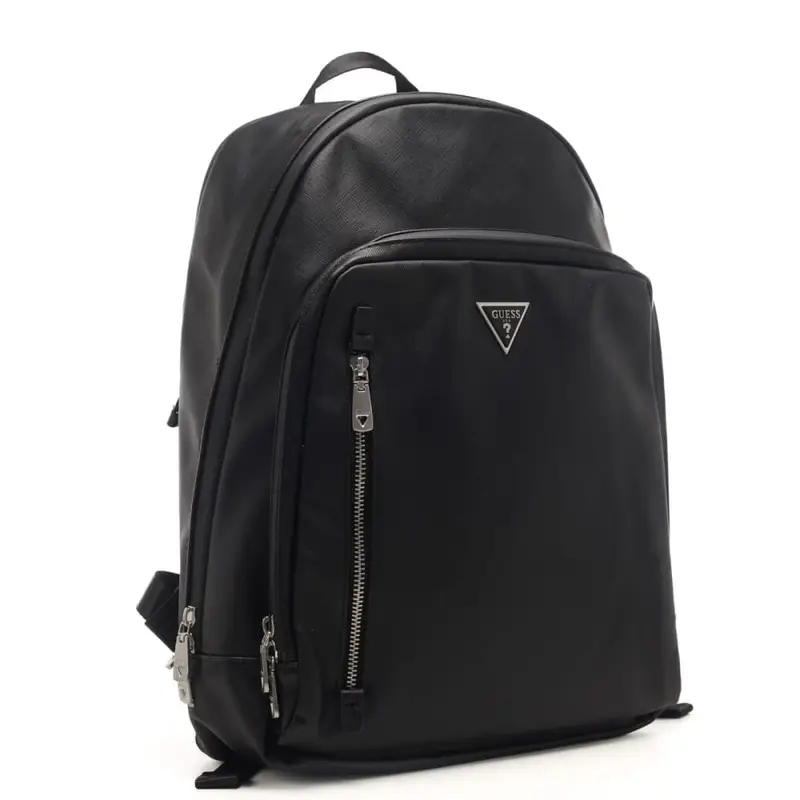 Guess zaino uomo certosa con tasca esterna e tasca con zip nero miniatura 3