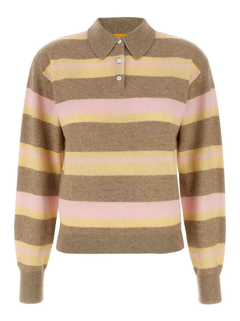 T-shirt a strisce collegiali Multicolore