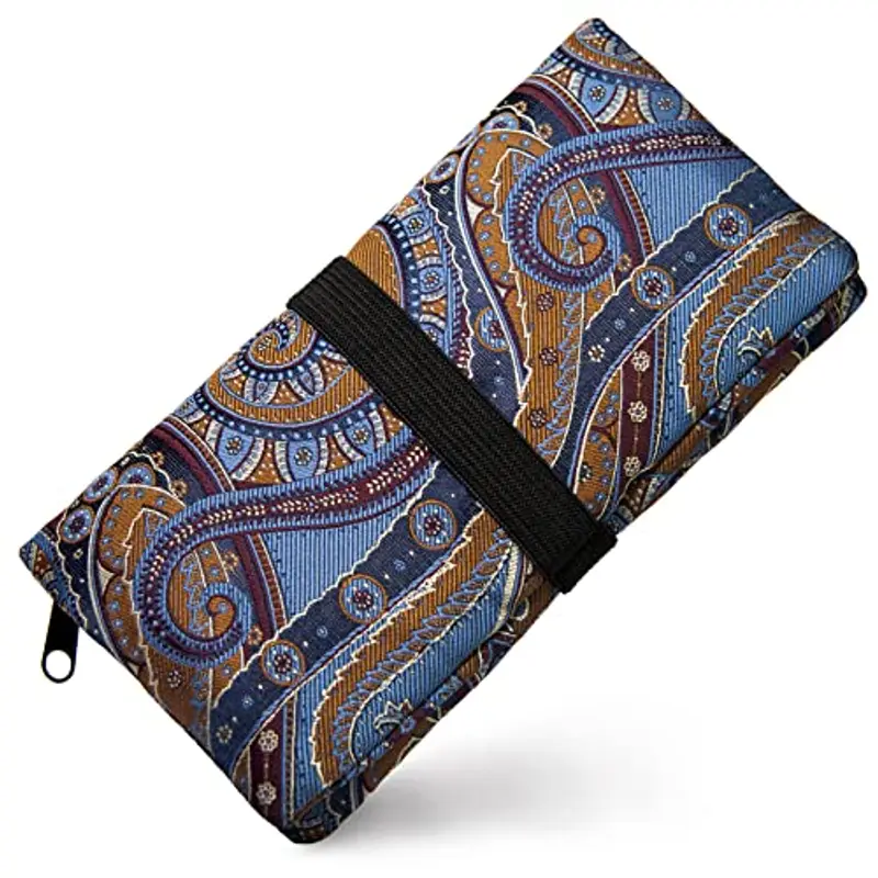 GUGGIARI® Porta Tabacco Cartine e Filtri - Astuccio Portatabacco in Tessuto Realizzato a Mano - Porta Tabacco Donna/Uomo (Bohemian - Tobacco)