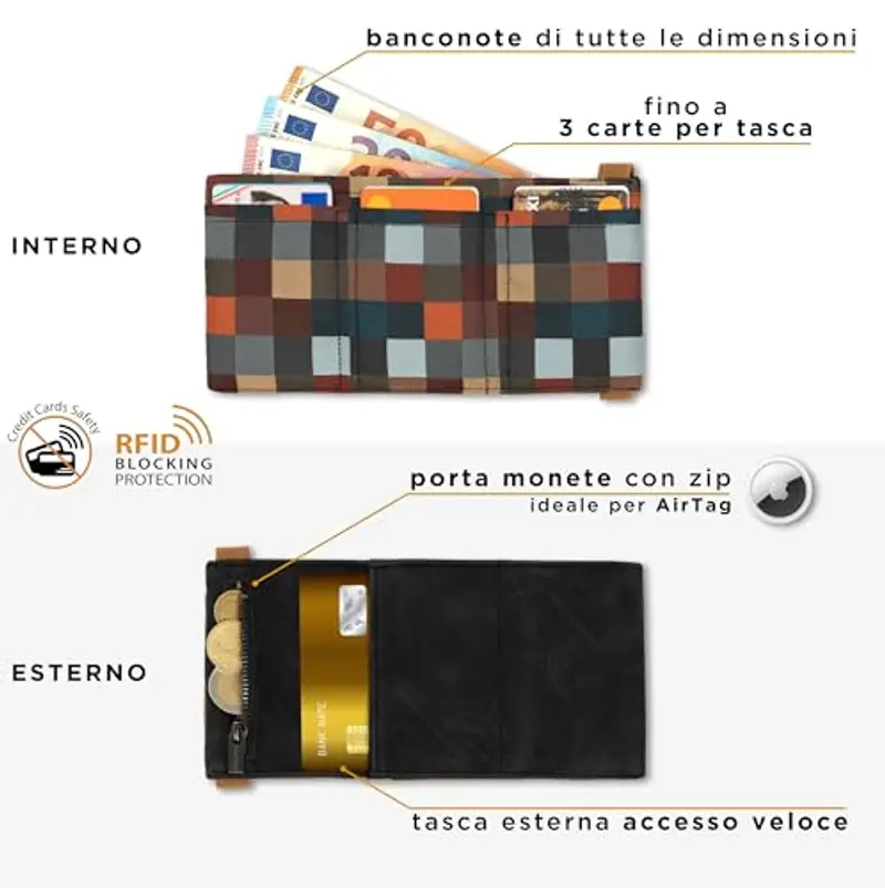 GUGGIARI Portamonete Uomo Nero 801843 miniatura 2