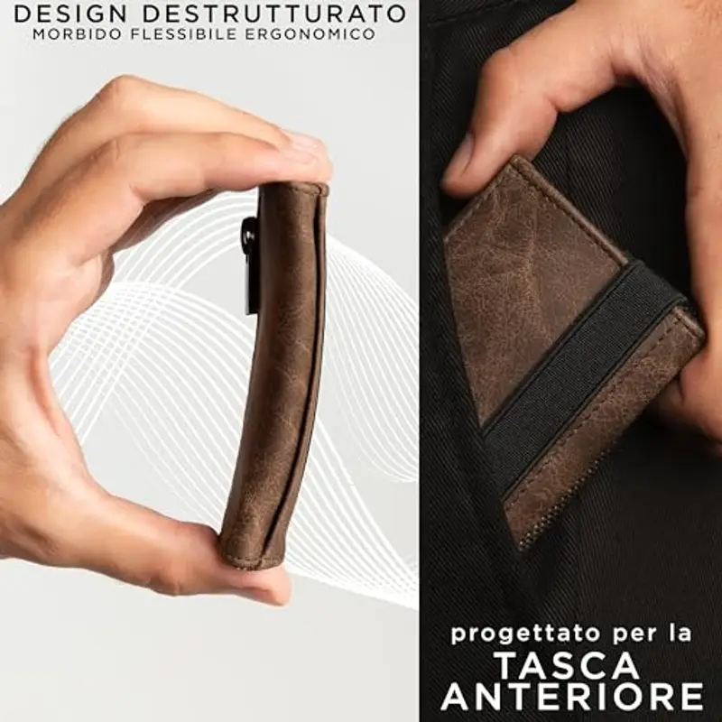 GUGGIARI Portamonete Uomo Marrone 1597377 miniatura 3