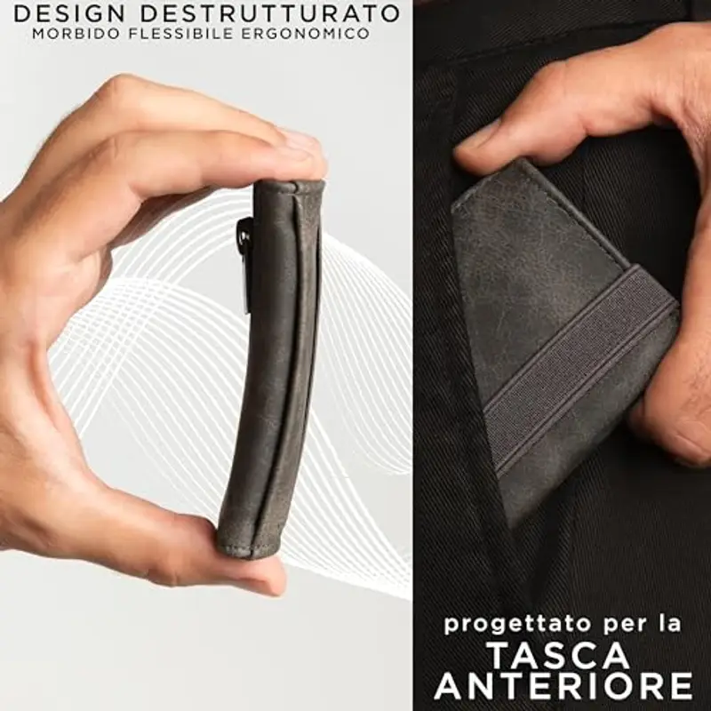 GUGGIARI Portamonete Uomo Grigio 1597374 miniatura 3