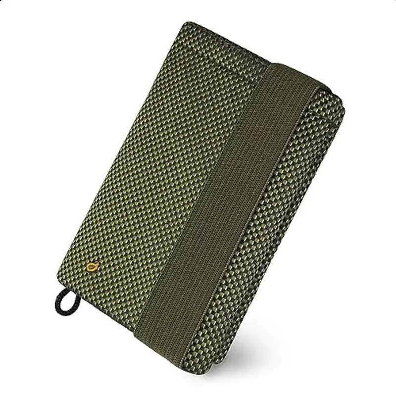 GUGGIARI® Portafoglio Uomo Slim, Morbido e Flessibile, dotato di un Sistema di Protezione RFID - Portafoglio Uomo Piccolo, Contanti e Chiavi (Green)