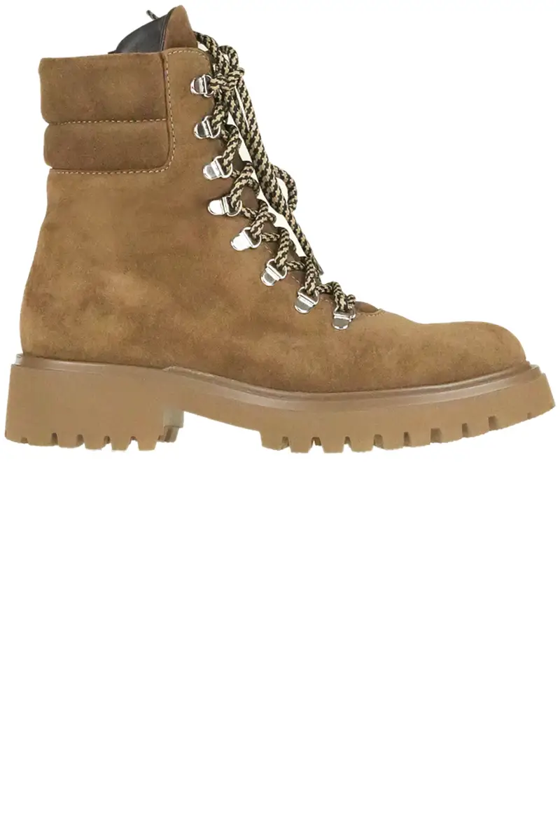 Stivali allacciati in suede