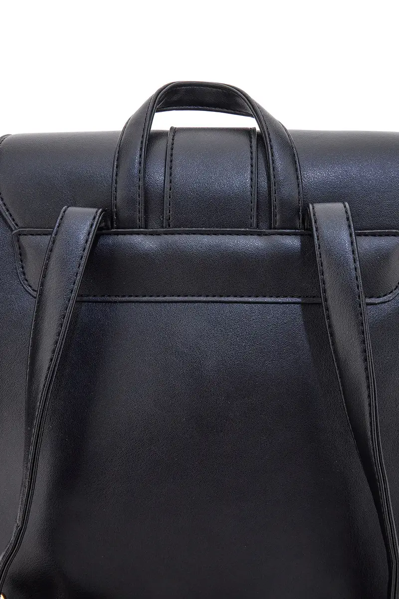 Zaino nero con doppia tasca frontale Guido Vietri K30, 365, B016 [NERO] miniatura 5