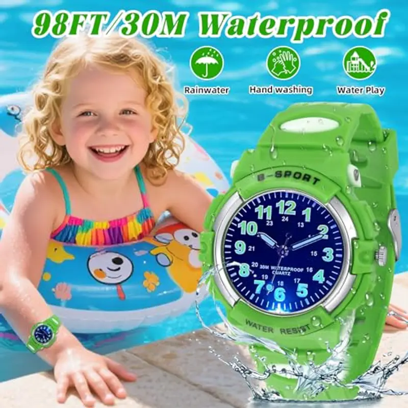 GUUMUXIN Orologi sportivi Bambino Verde 2106289 miniatura 3
