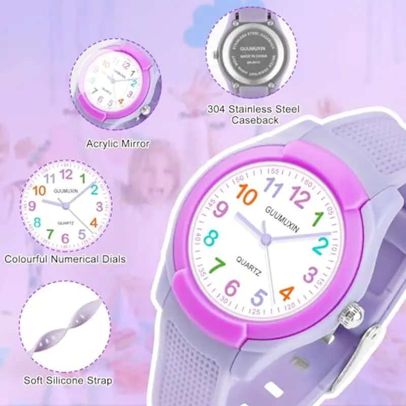 GUUMUXIN Orologi sportivi Viola 1610656 miniatura 3