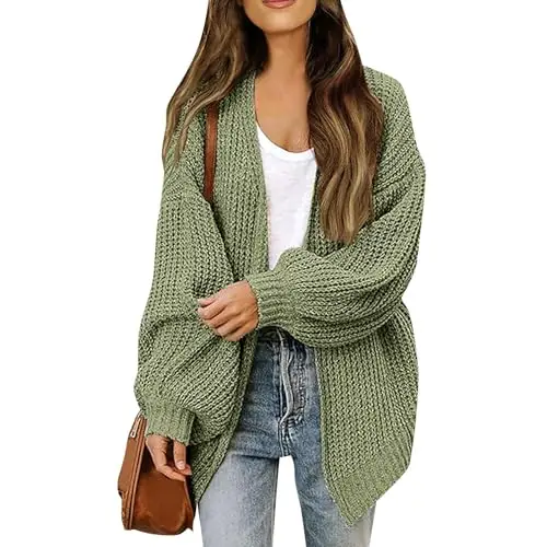 GXYANiaoy Cardigan Verde 3370100 miniatura 2