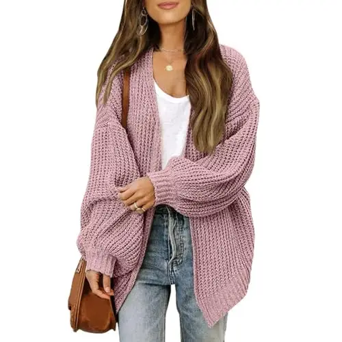 GXYANiaoy Cardigan Donna Rosa 3370093 miniatura 2