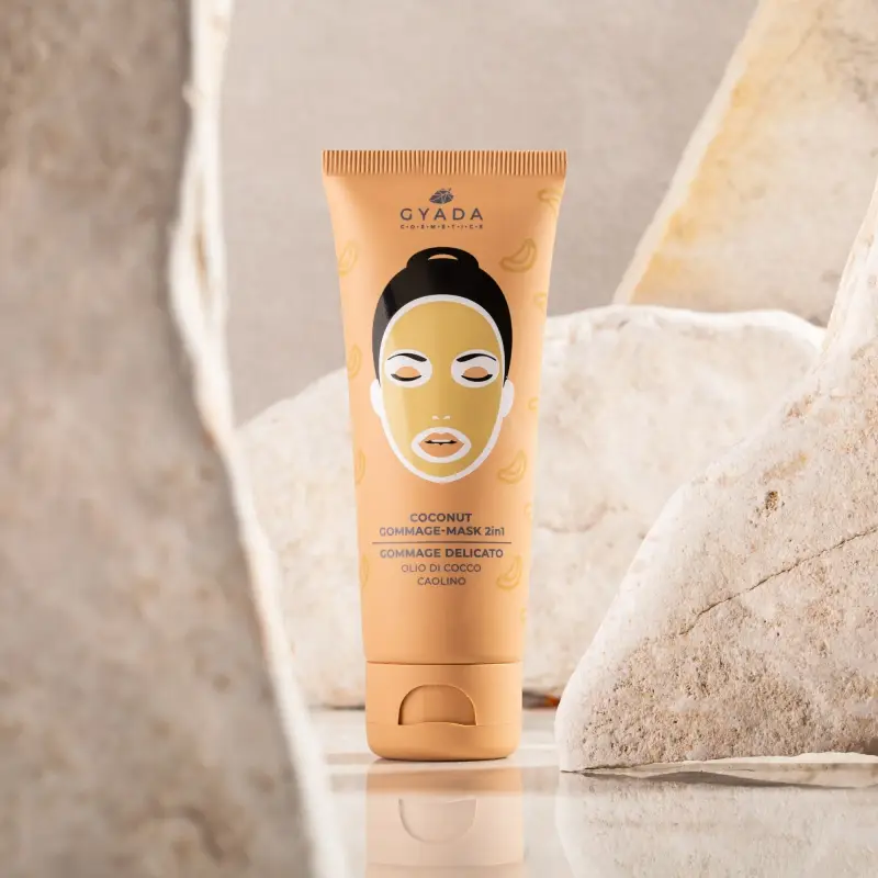 Cream Masks Coconut Gommage-Mask 2 in 1 - Maschera viso idratante, Maschera viso purificante, Peeling e gommage viso miniatura 2