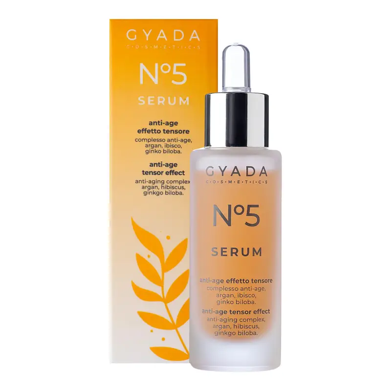 Face Serum Siero Viso N. 5 - Anti-age / Effetto Tensore - Trattamento antietà pelli mature,Trattamento viso effetto lifting,Siero an