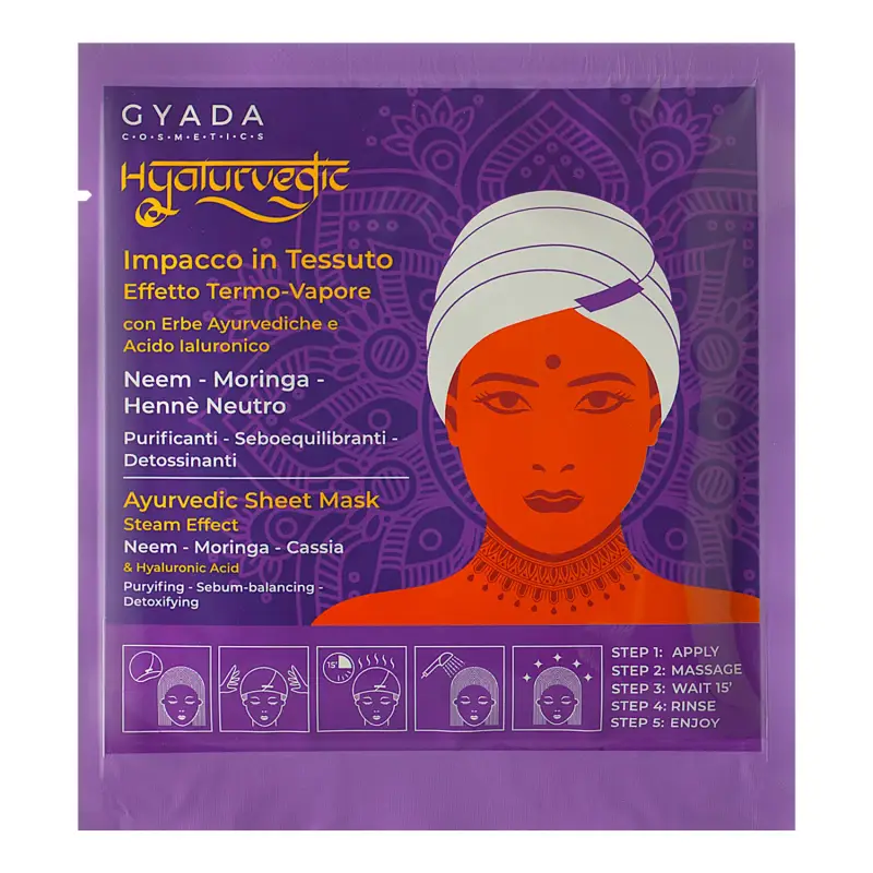 Hyalurvedic Impacco Ayurvedico In Tessuto Purificante - Maschera capelli grassi,Capelli grassi
