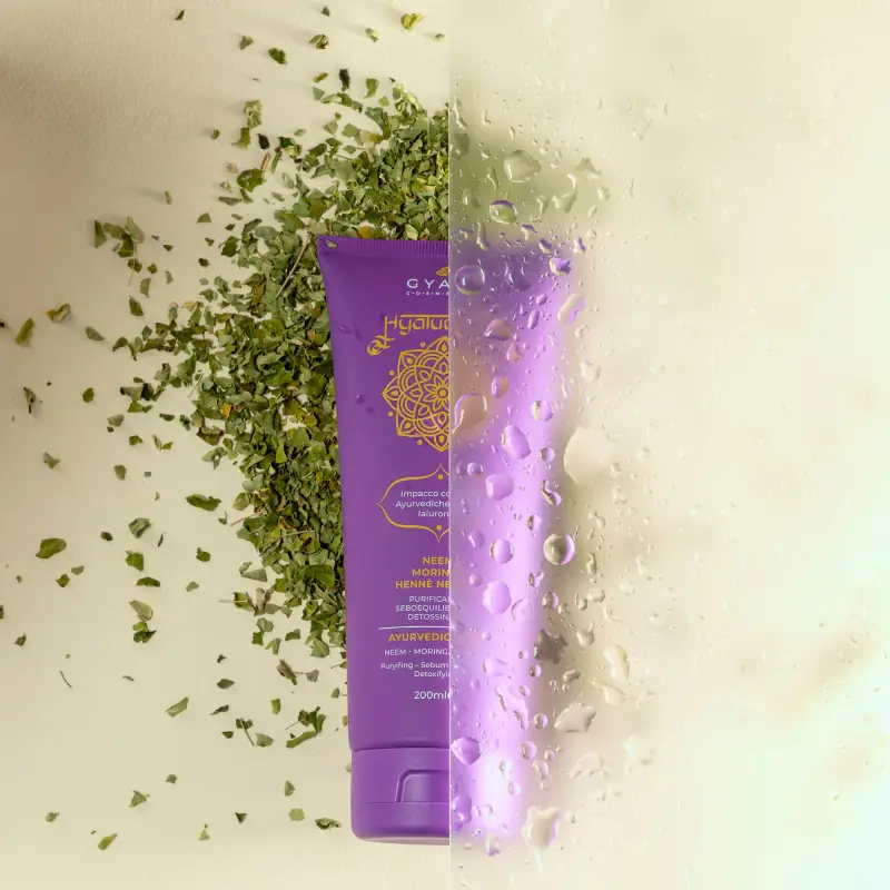 Hyalurvedic Impacco Ayurvedico Purificante - Maschera capelli grassi, Capelli grassi miniatura 2