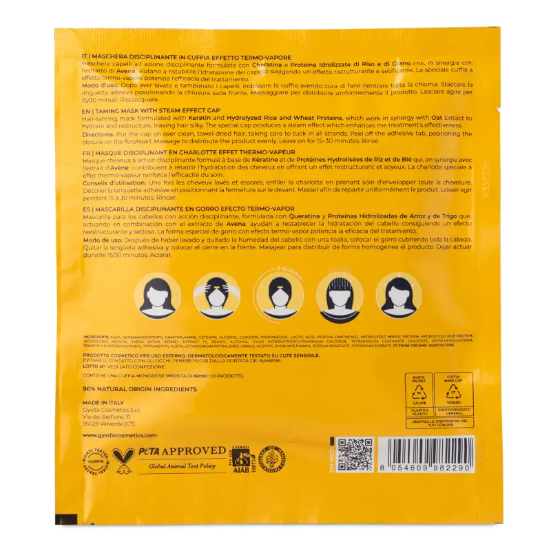 Maschere Capelli in Tessuto Maschera Disciplinante in cuffia - Capelli secchi miniatura 2