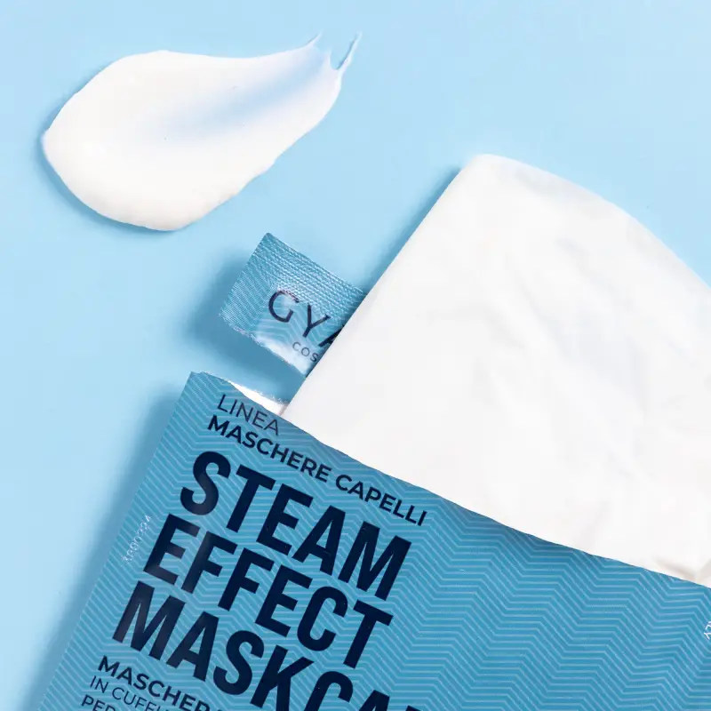 Maschere Capelli in Tessuto Maschera Nutriente In Cuffia Effetto Termo-Vapore - Maschera capelli secchi, Capelli secchi miniatura 4