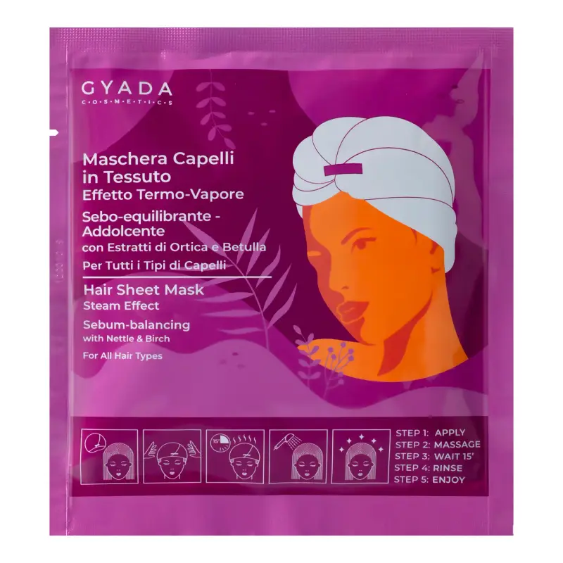 Maschere Capelli in Tessuto Maschera Sebo-equilibrante E Addolcente - Maschera capelli grassi,Capelli grassi