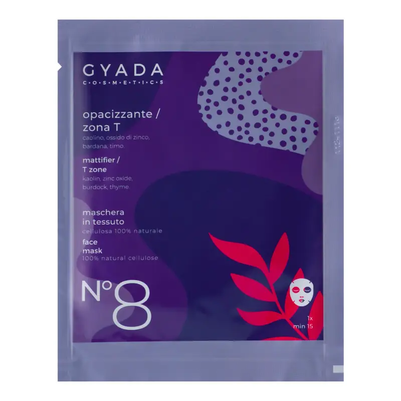 Maschere Viso in Tessuto Maschera In Tessuto Opacizzante / Zona T N. 8 - Maschera viso purificante