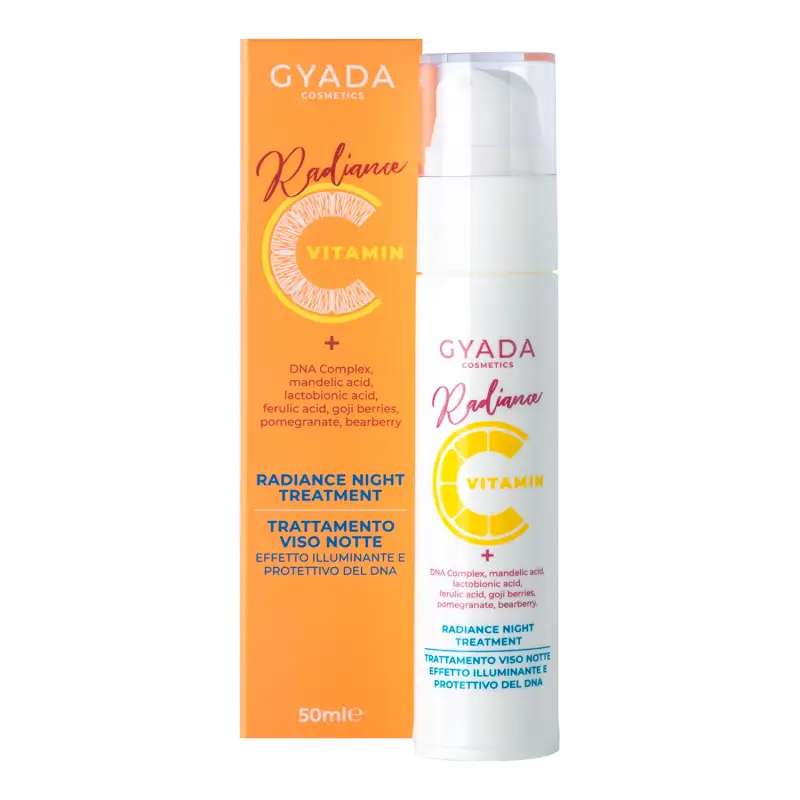 Radiance Vitamin C Radiance Night Treatment - Trattamento antietà pelli mature,Crema antirughe,Crema antimacchie viso