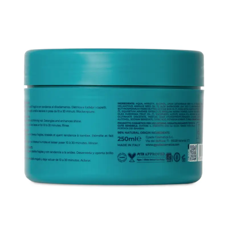 Spirulina Impacco Rinforzante - Maschera capelli rinforzante, Capelli fini miniatura 2