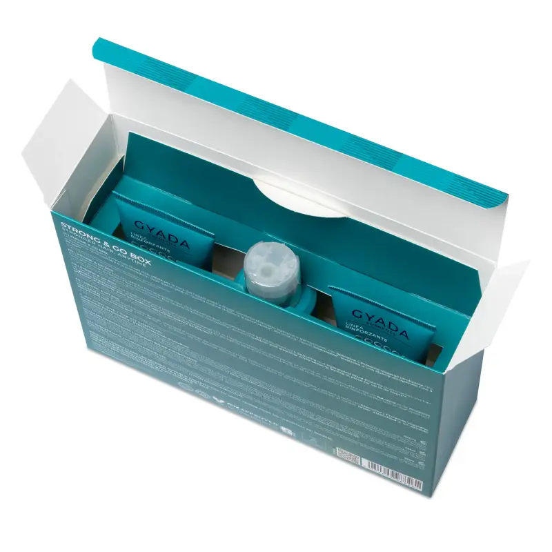 Spirulina Strong & Go Box - Gel capelli, Capelli fini, Cofanetto per capelli miniatura 2