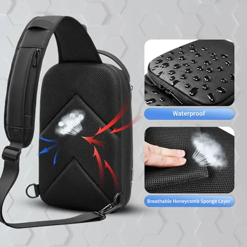 GYakeog Borsello Uomo Nero 1984075 miniatura 3