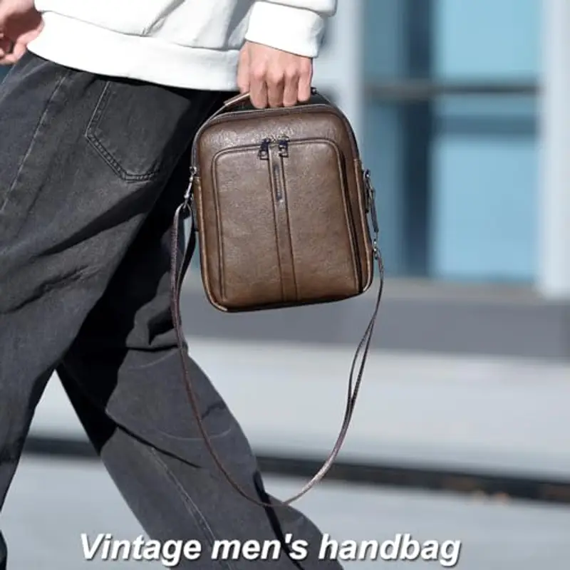 GZQFUOU Borsello Uomo Marrone 2291819 miniatura 3