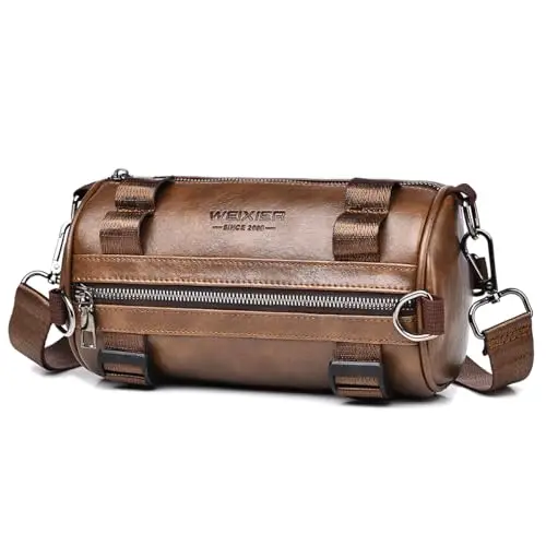 GZQFUOU Borsello Uomo Marrone 2969419