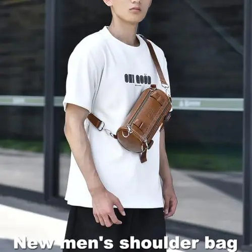 GZQFUOU Borsa a tracolla Uomo Marrone 2969419 miniatura 3